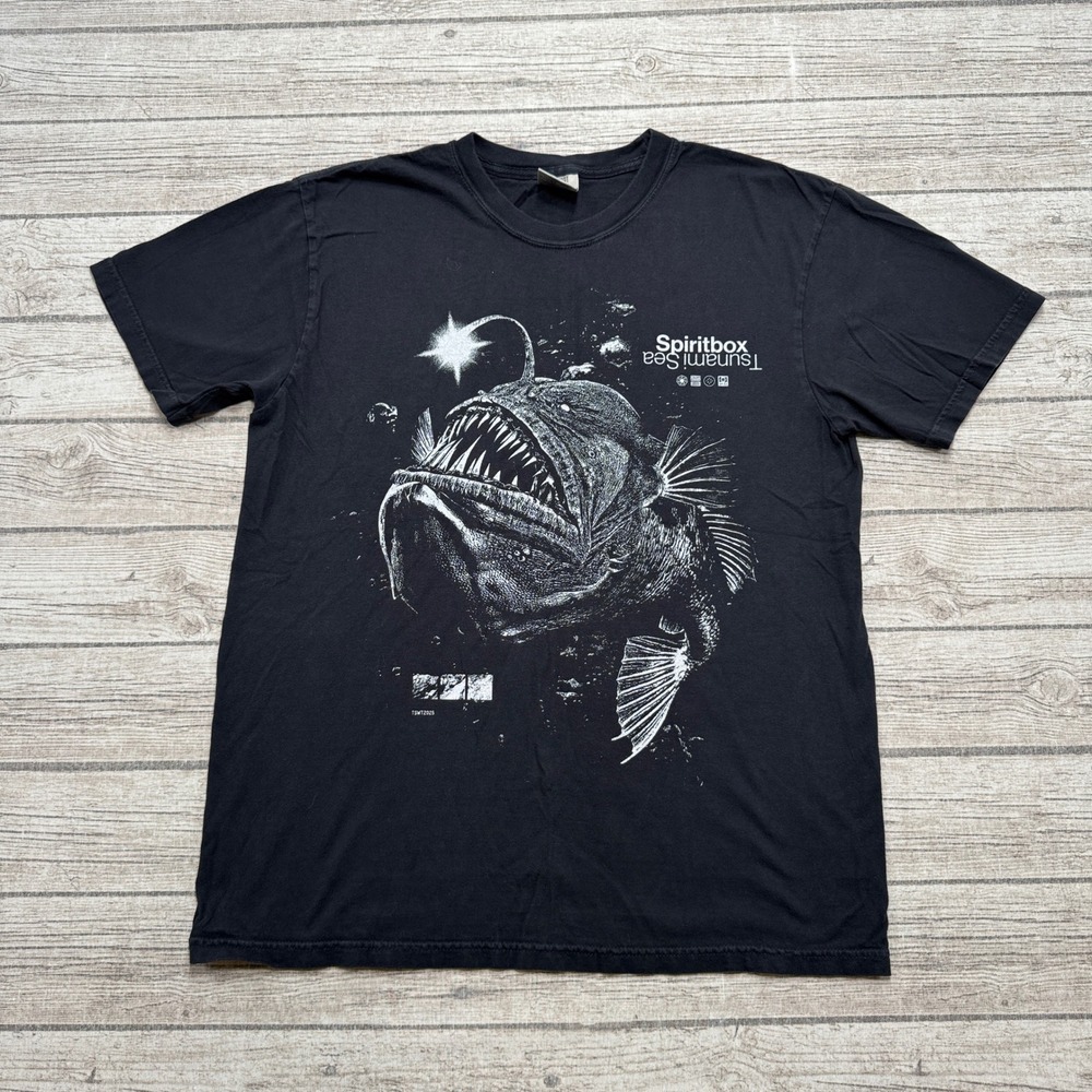 Spiritbox Tsunami Sea Tour T Shirt Mens L 2025 LA Palladium Anglerfish Metal Tee